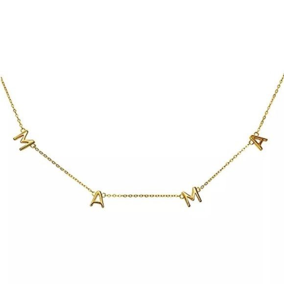MAMA Trending Necklace in Gold or Silver or Rose Gold - Picture 6 of 8